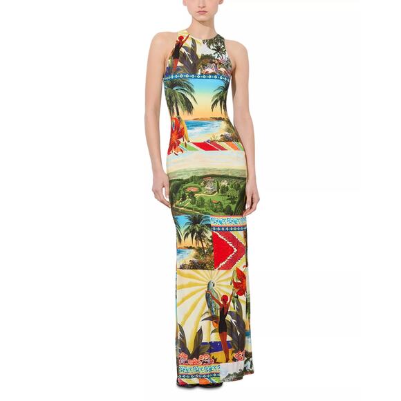 ALICE + OLIVIA Pania Print Sleeveless Maxi Dress - Picture 2 of 12